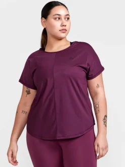 Craft Sportswear T-Shirts & Tröjor|Träning^Core Essence SS Plus Tee W Burgundy