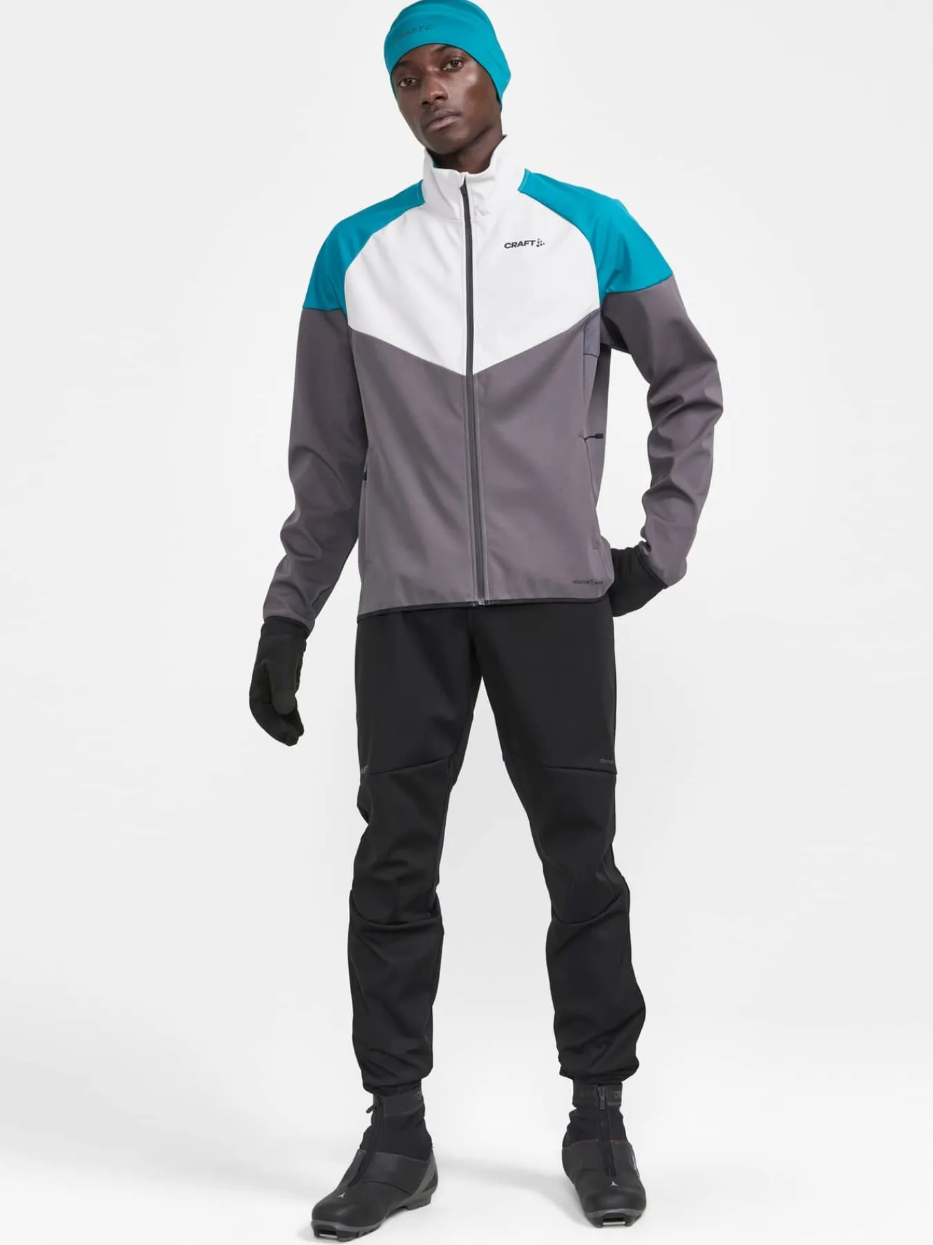 Craft Sportswear Jackor & Västar|Längdskidor^Core Glide Block Jacket M Ash-Deep Lake