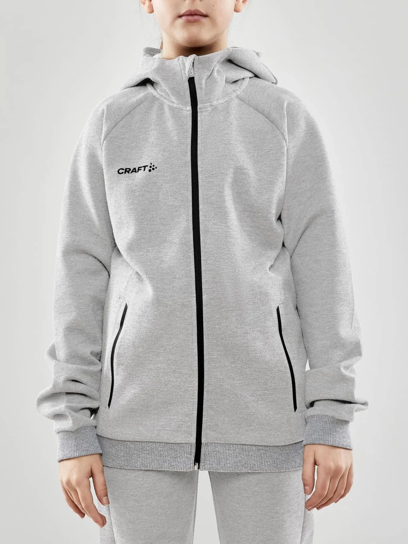 Craft Sportswear Sweatshirts & Hoodies^CORE Soul Full Zip Hood Jr Grey Melange
