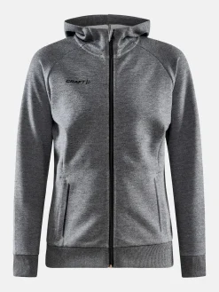 Craft Sportswear Hoodies & Sweatshirts^CORE Soul Full Zip Hood W Dk Grey Melange