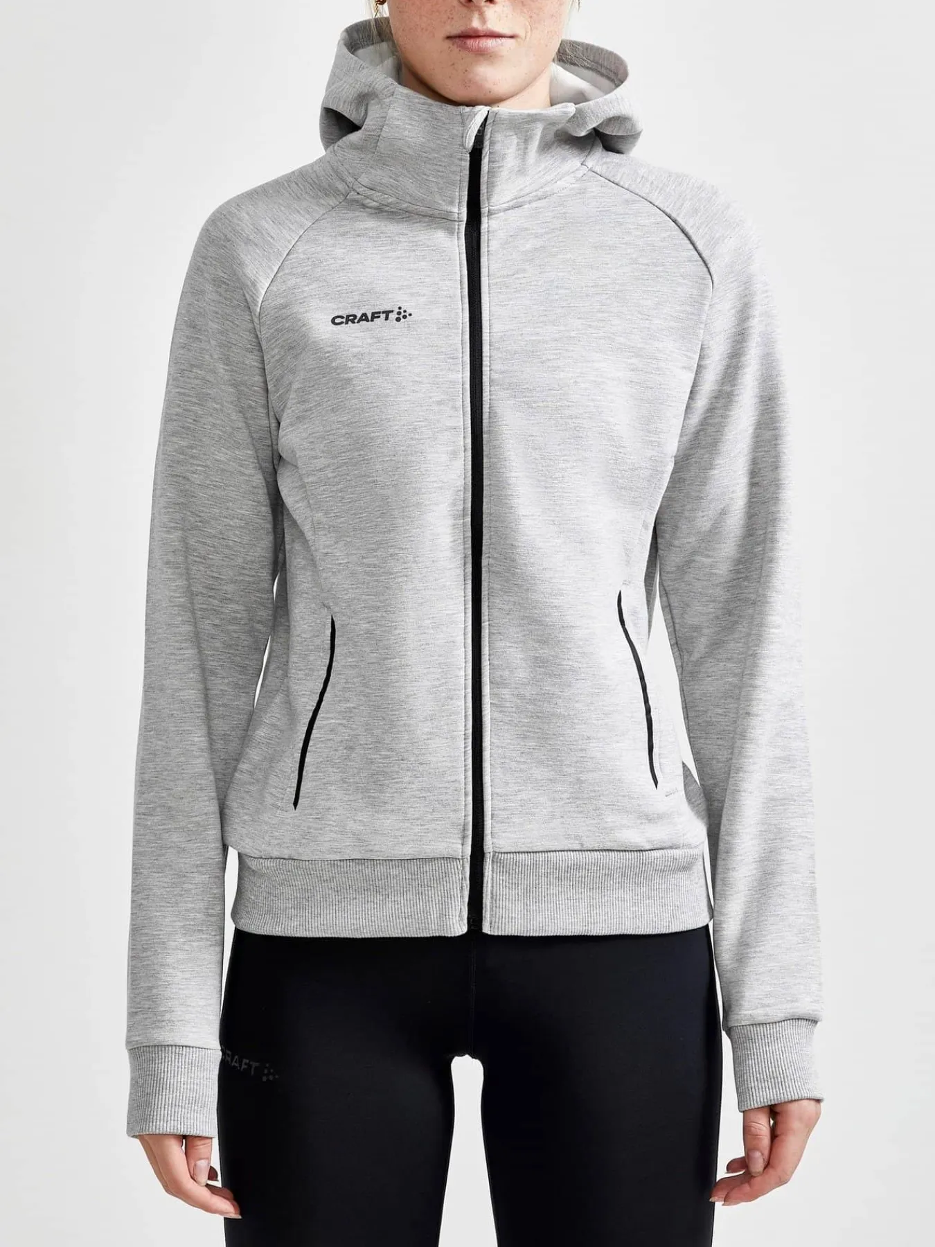 Craft Sportswear Hoodies & Sweatshirts^CORE Soul Full Zip Hood W Grey Melange