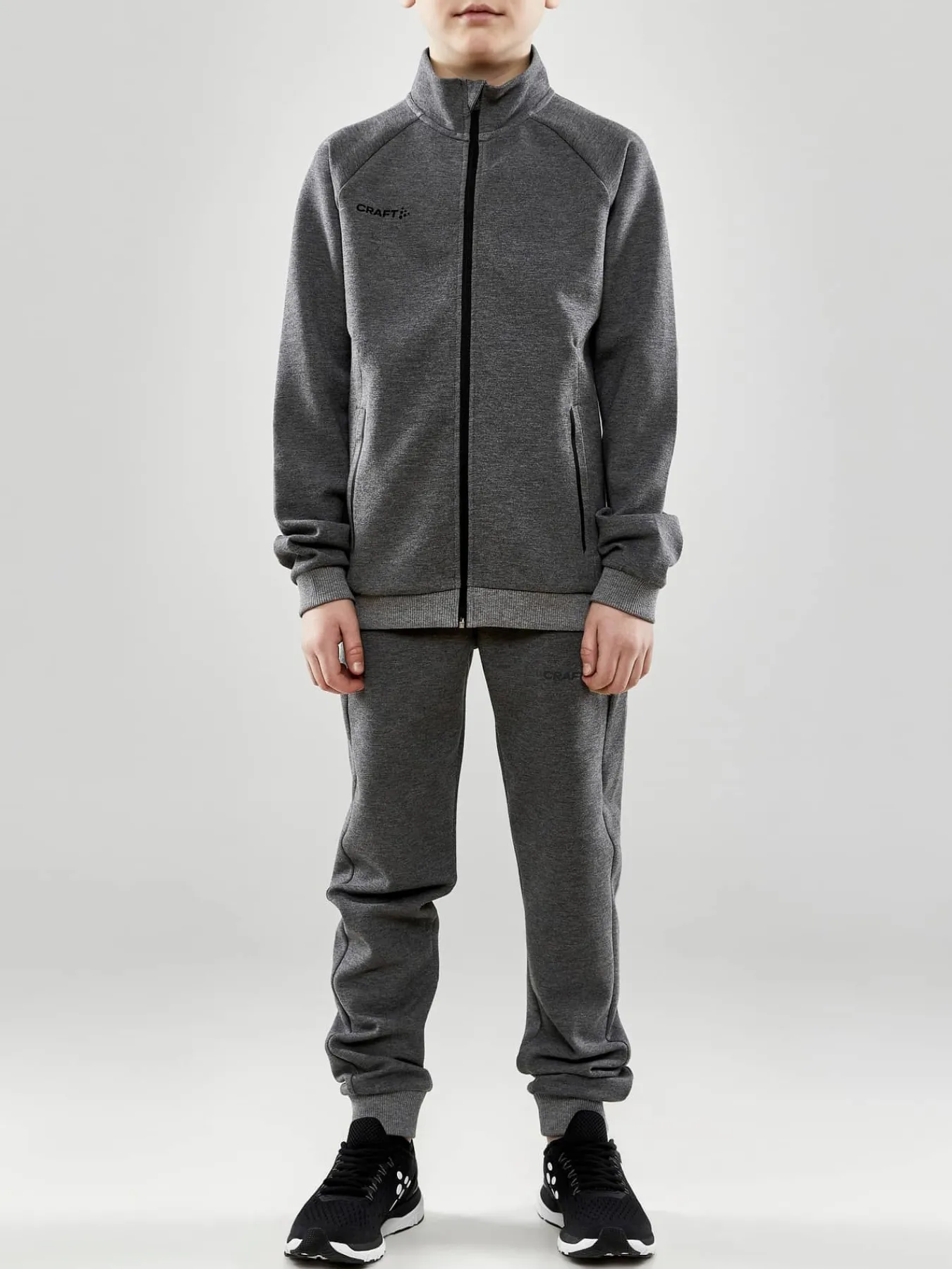 Craft Sportswear Jackor^CORE Soul Full Zip Jacket Jr Dk Grey Melange