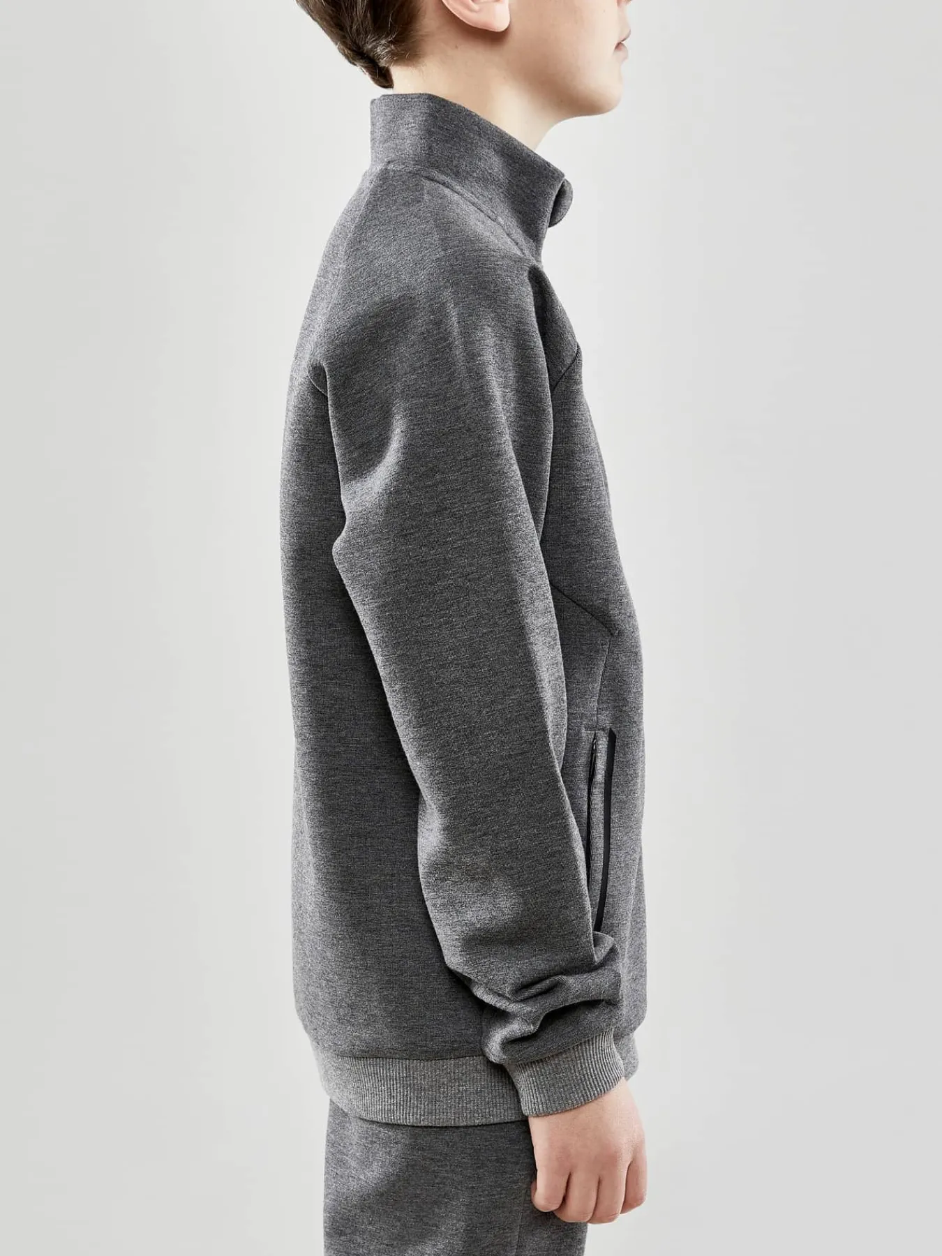Craft Sportswear Jackor^CORE Soul Full Zip Jacket Jr Dk Grey Melange