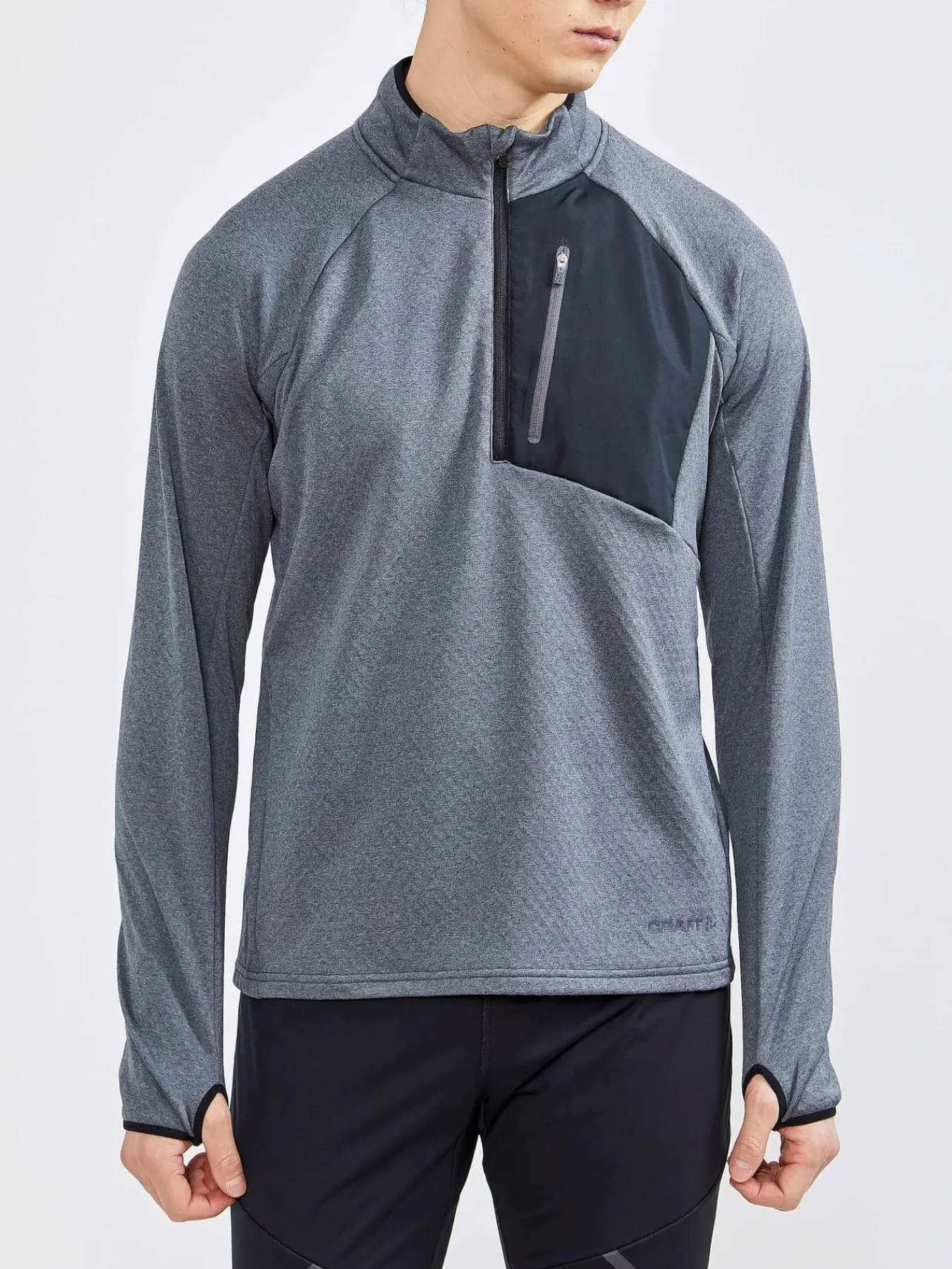 Craft Sportswear Mellanlager & Fleece|Mellanlager^CORE Trim Thermal Midlayer M Dk Grey-Melange