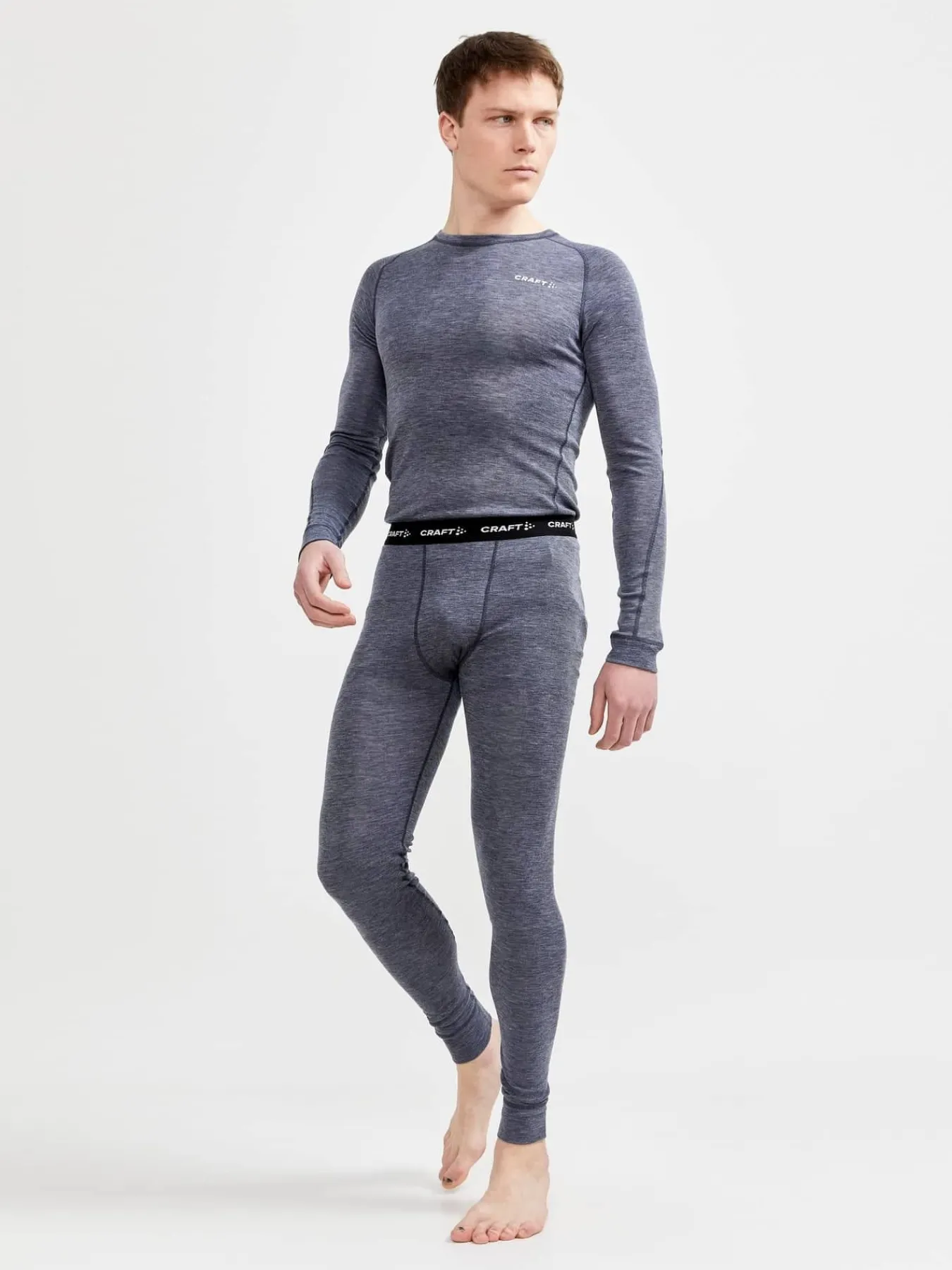 Craft Sportswear Underställ|Ull^CORE Wool Merino LS Tee M Blaze-Melange