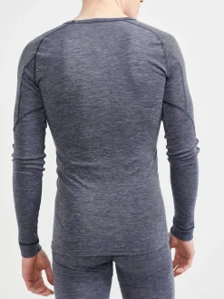 Craft Sportswear Underställ|Ull^CORE Wool Merino LS Tee M Blaze-Melange