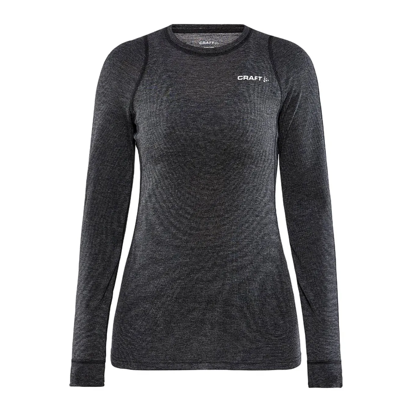 Craft Sportswear Underställ|Ull^CORE Wool Merino LS Tee W BLACK MELANGE