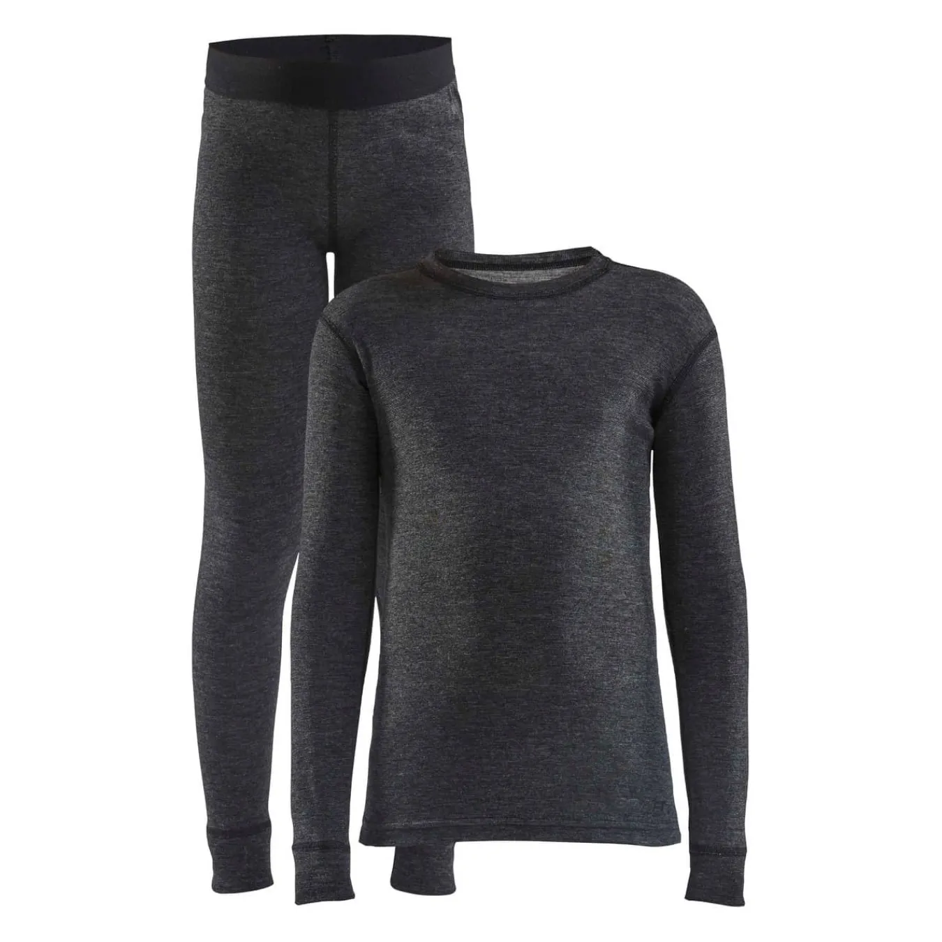Craft Sportswear Underställsset|Ull^CORE Wool Merino Set Jr Black Melange
