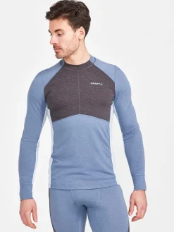 Craft Sportswear Underställ|Underställsset^CORE Wool Mix Set M Flow/Granite