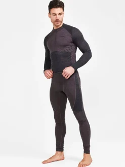 Craft Sportswear Underställ|Underställsset^CORE Wool Mix Set M Black-Slate
