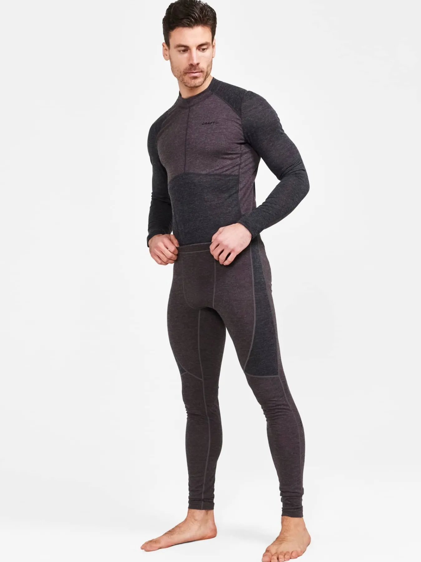 Craft Sportswear Underställ|Underställsset^CORE Wool Mix Set M Black-Slate
