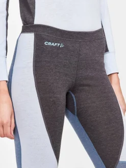 Craft Sportswear Underställ|Underställsset^CORE Wool Mix Set W Sulfur/Flow