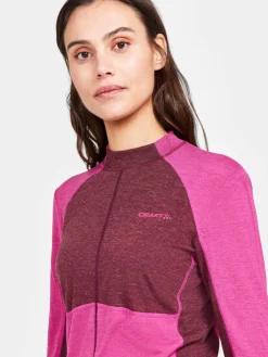 Craft Sportswear Underställ|Aktiva Underställ^CORE Wool Mix Set W Roxo/Punsch