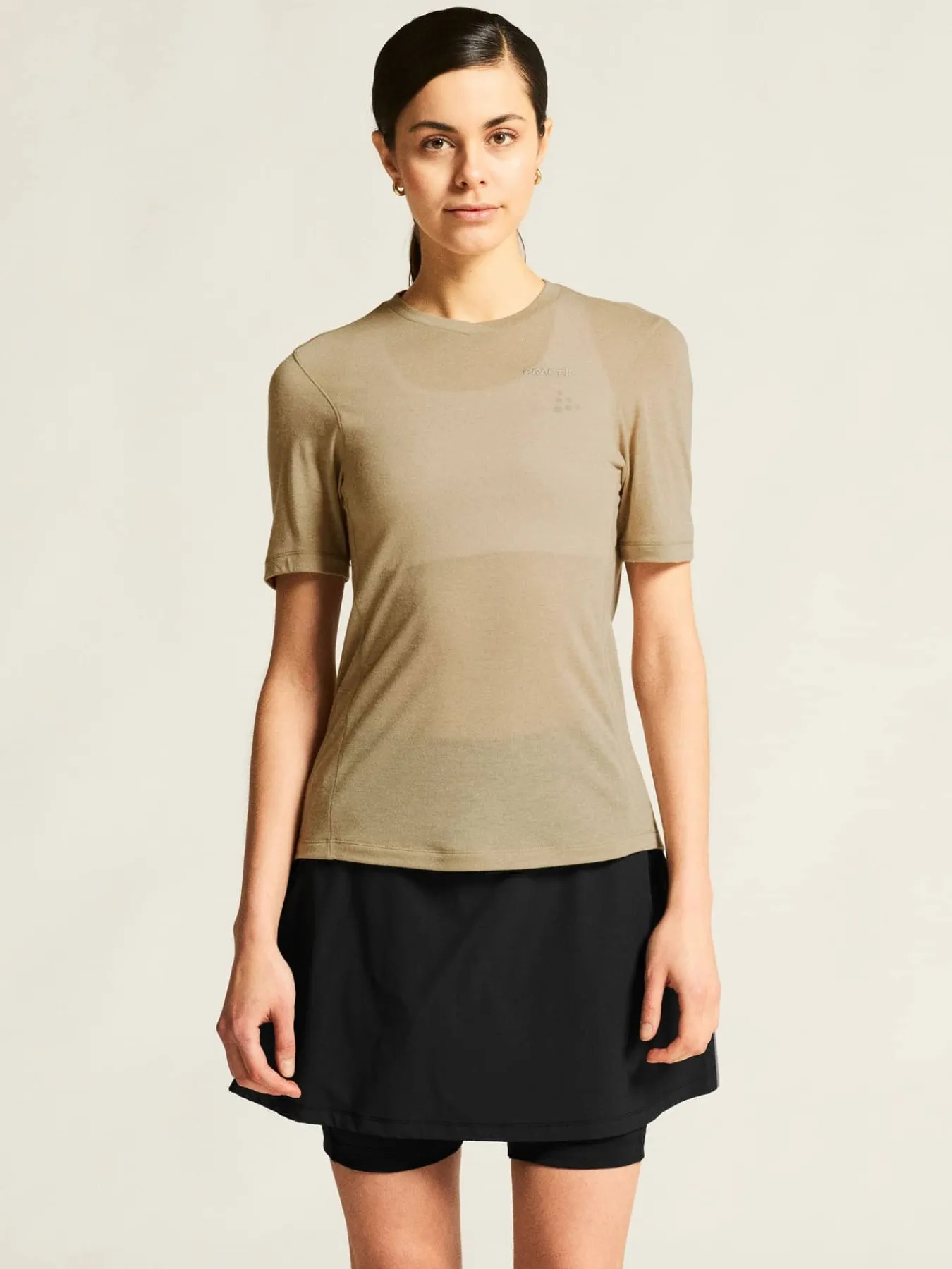 Craft Sportswear T-Shirts & Tröjor^Everyday Wool SS Tee W Hay/Melange