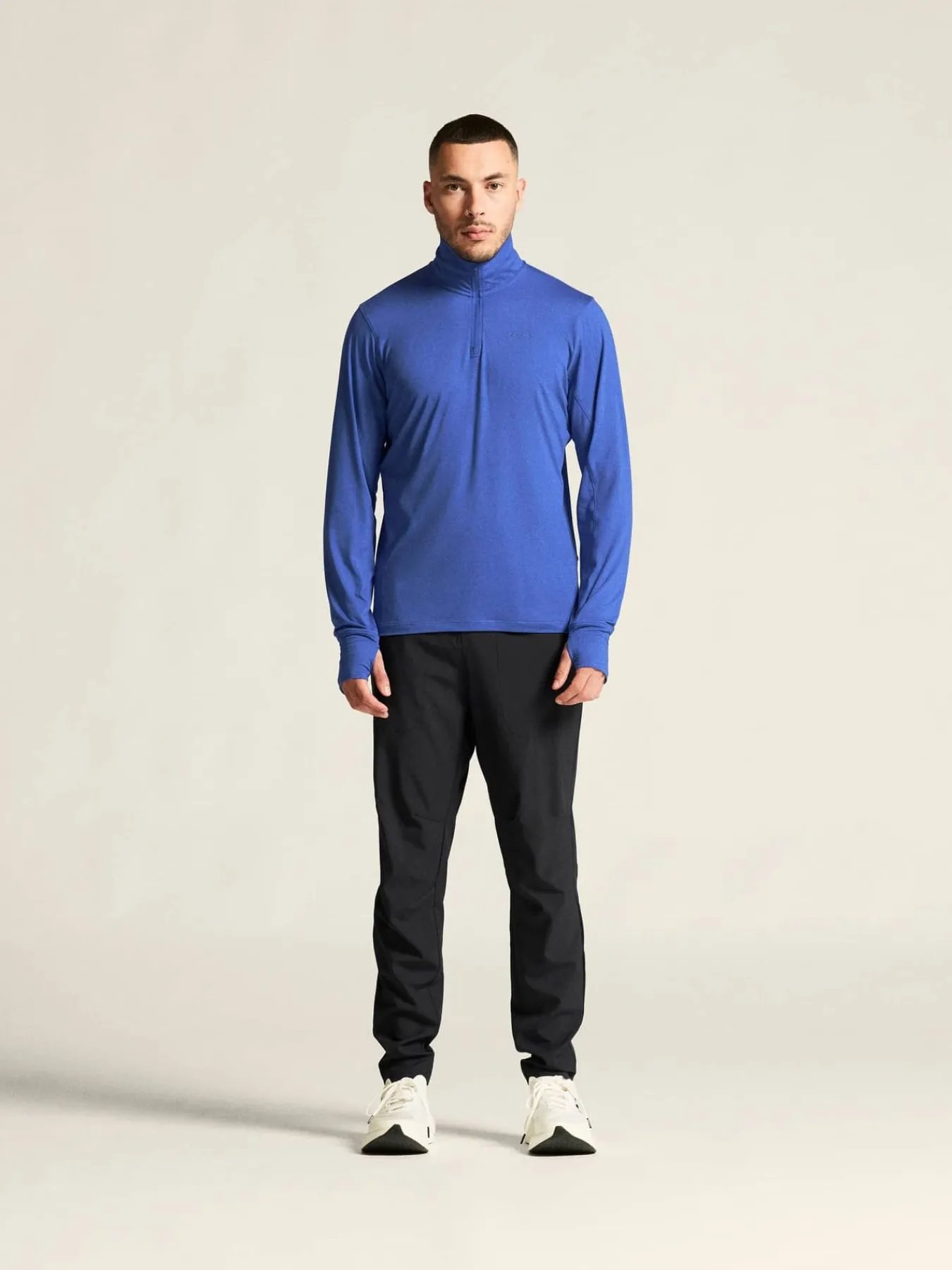Craft Sportswear T-Shirts & Tröjor|Mellanlager^Flow HZ LS M Ink Blue/Melange