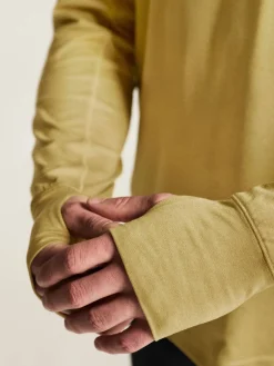 Craft Sportswear T-Shirts & Tröjor|Mellanlager^Flow HZ LS M Khaki Melange