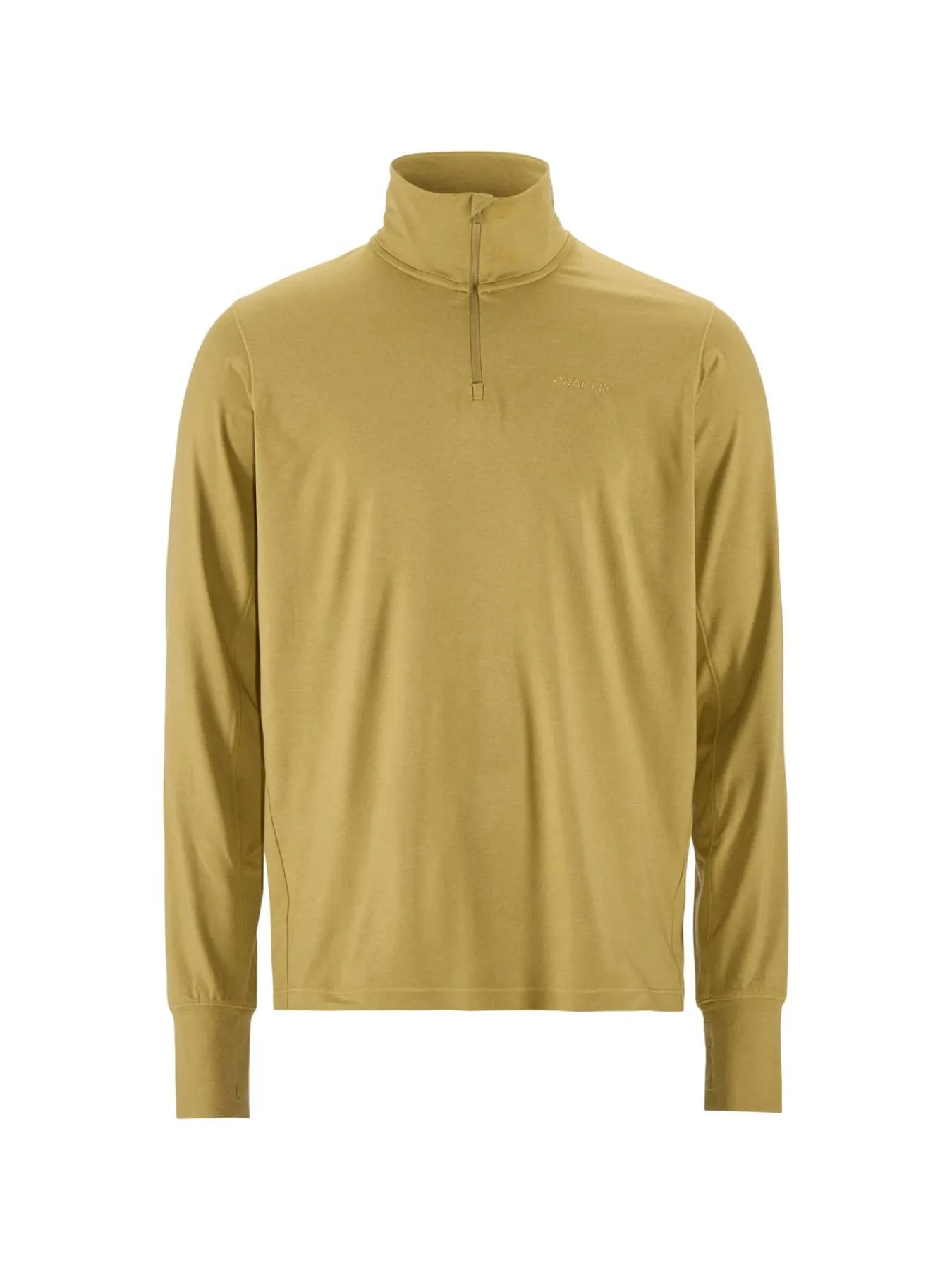 Craft Sportswear T-Shirts & Tröjor|Mellanlager^Flow HZ LS M Khaki Melange