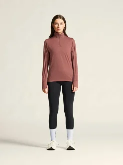 Craft Sportswear Träning^Flow HZ LS W Rose Brown/Melange