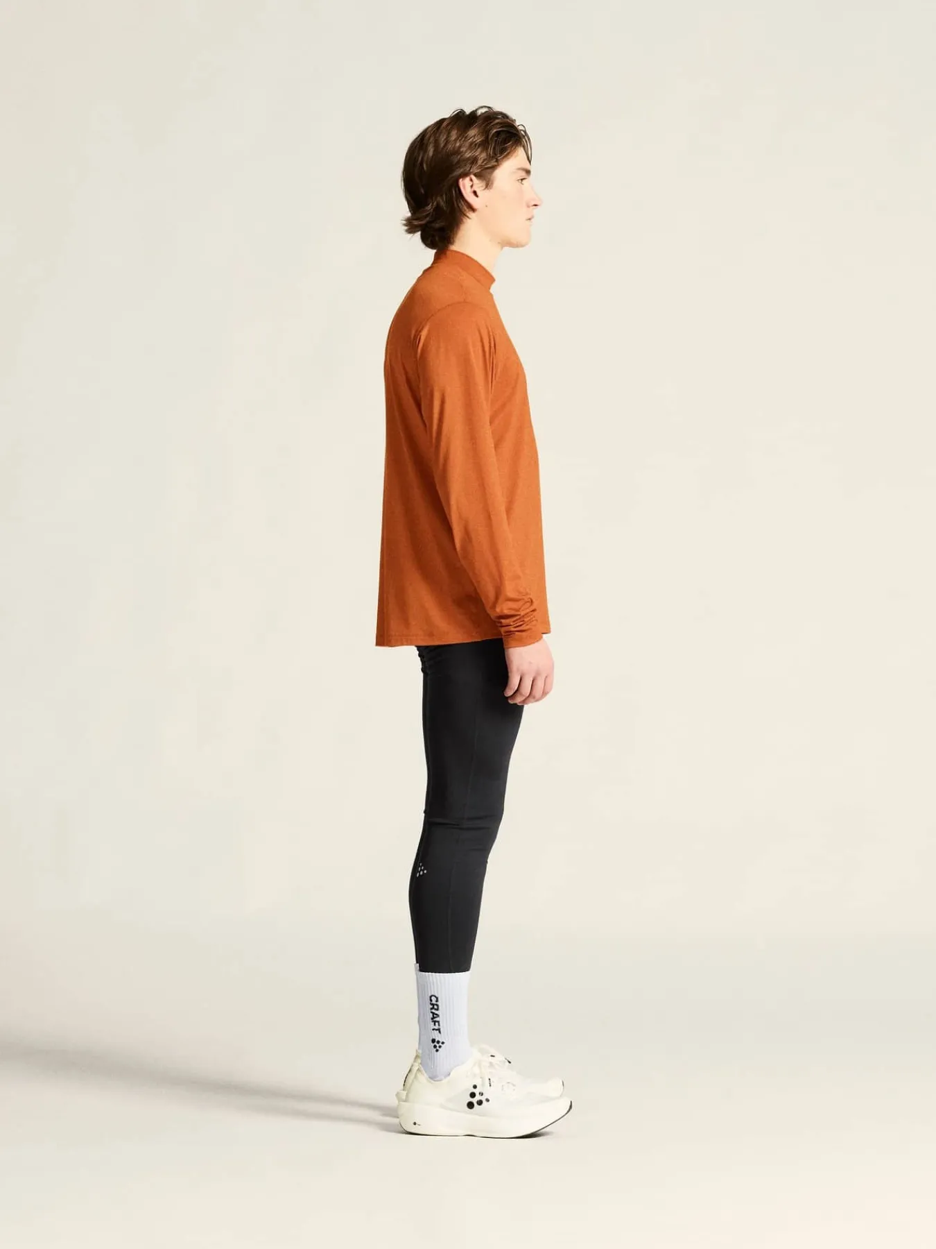 Craft Sportswear T-Shirts & Tröjor|Mellanlager^Flow MN LS M Buff/Melange