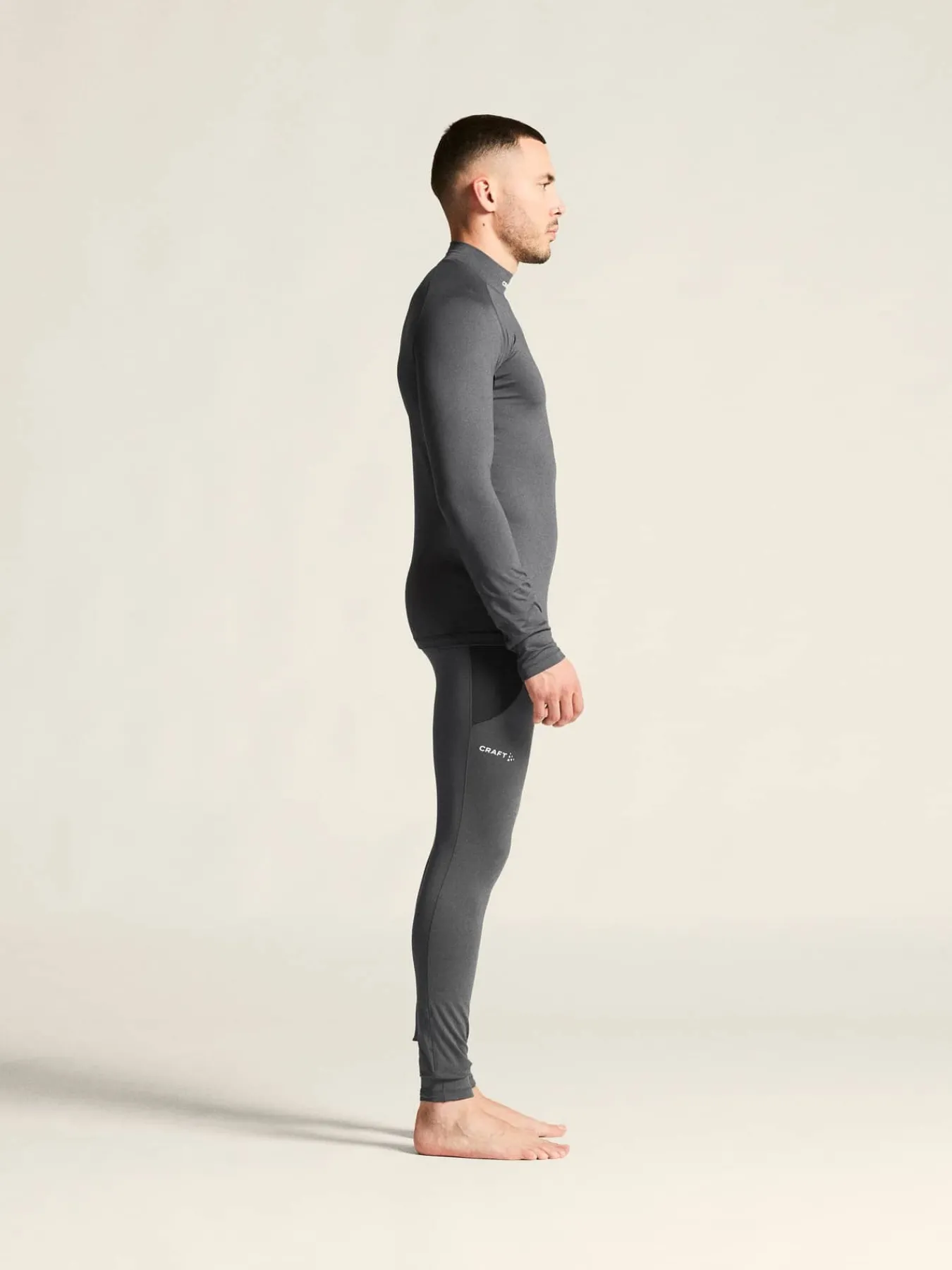 Craft Sportswear T-Shirts & Tröjor|Aktiva Underställ^Flow Thermal MN LS Tee M Granite