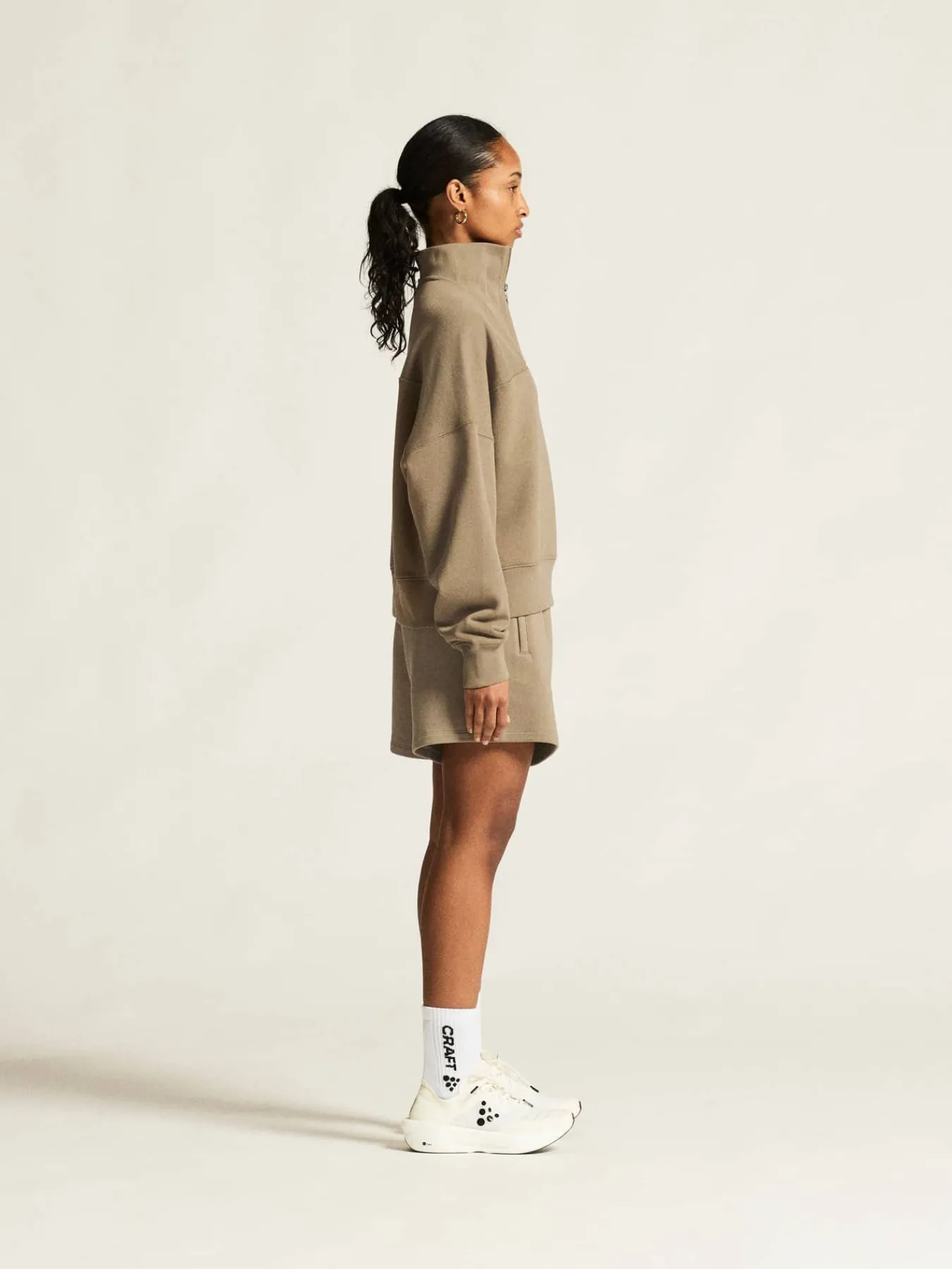Craft Sportswear Hoodies & Sweatshirts^Frequent HZ Sweatshirt W Taupe