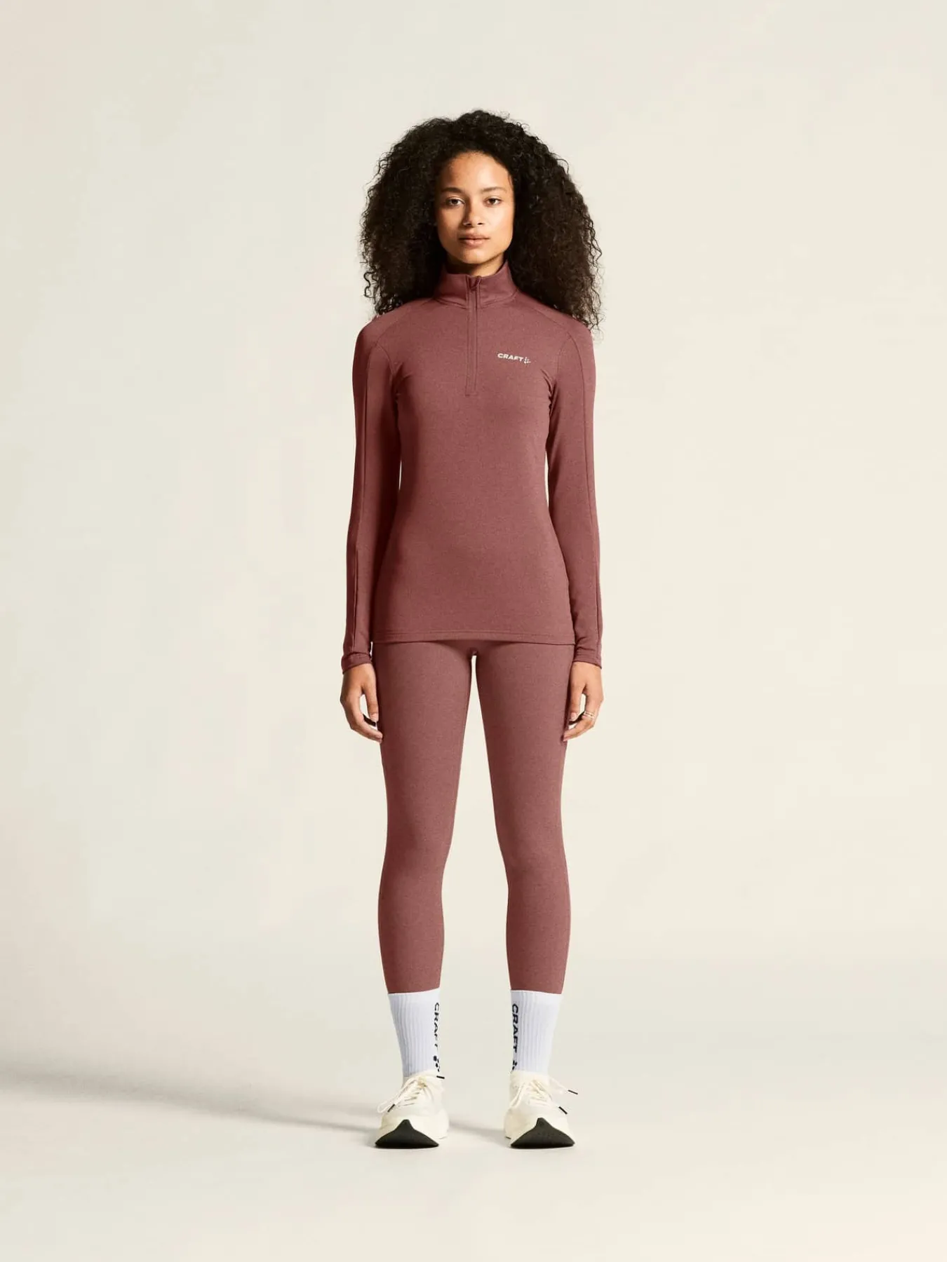 Craft Sportswear Mellanlager & Fleece|Mellanlager^Gain Midlayer W Rose Brown