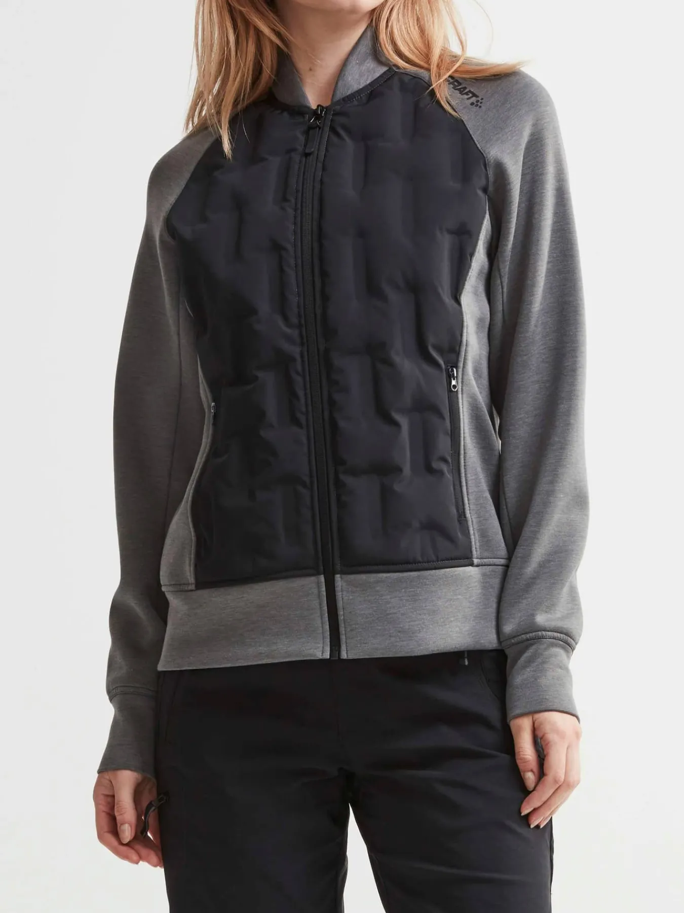 Craft Sportswear Jackor & Västar^Hybrid jacket W DK GREY MELANGE-BLACK