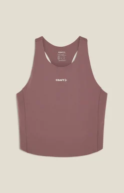 Craft Sportswear Linnen^Hypervent Cropped pocket Singlet W Flint