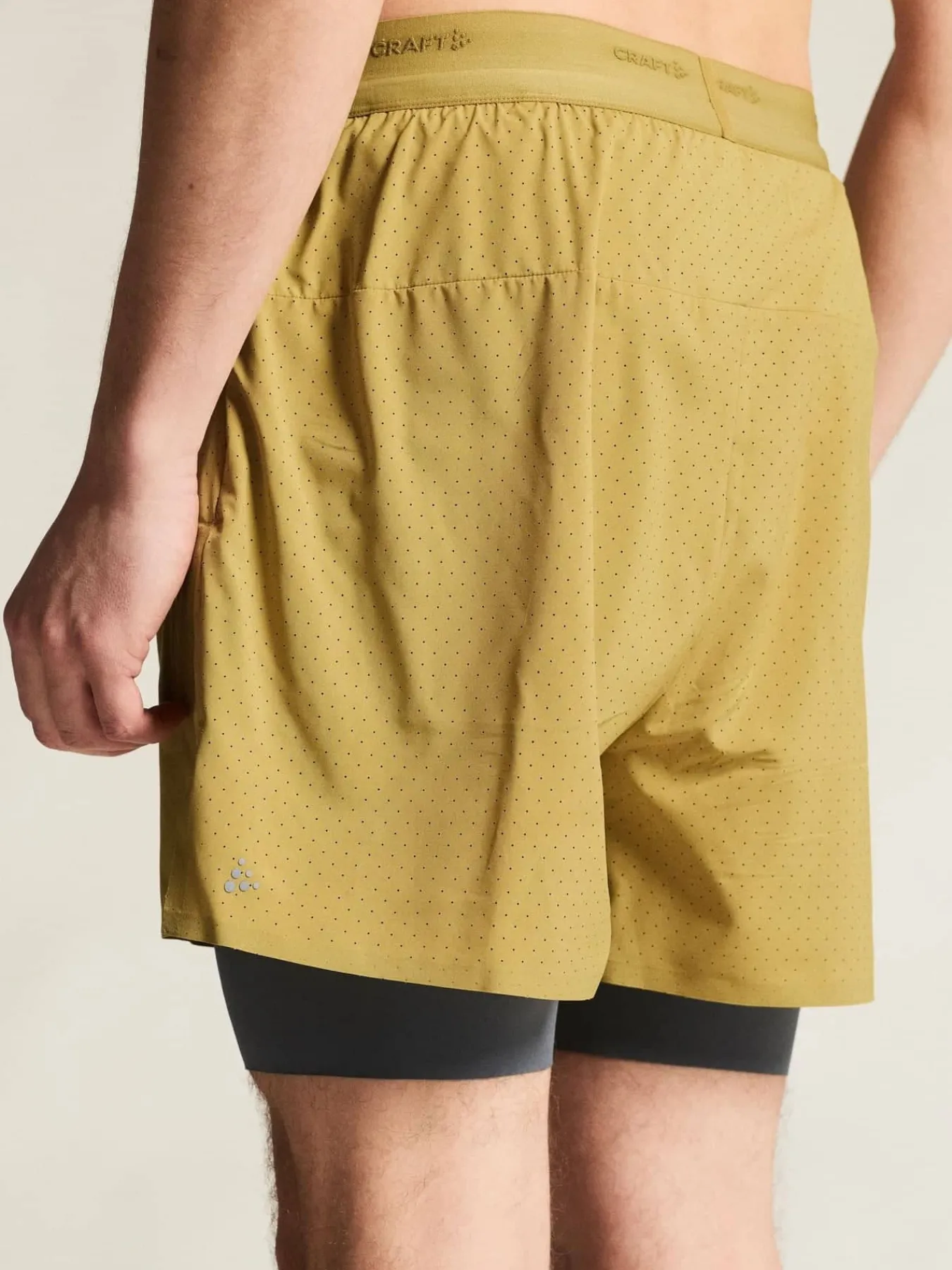 Craft Sportswear Shorts^Hypervent 2-in-1 Shorts M Khaki
