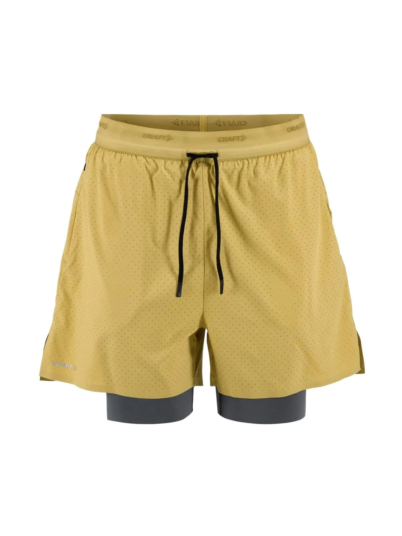 Craft Sportswear Shorts^Hypervent 2-in-1 Shorts M Khaki