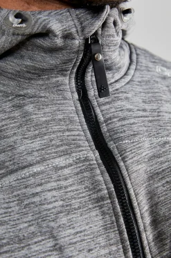 Craft Sportswear Hoodies & Sweatshirts^Leisure Full Zip Hood M Darkgrey melange