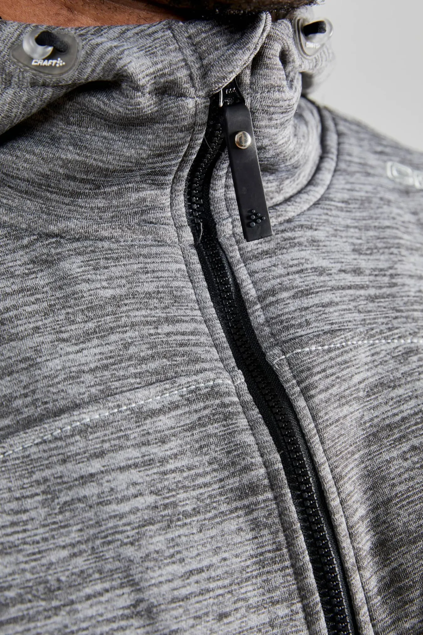 Craft Sportswear Hoodies & Sweatshirts^Leisure Full Zip Hood M Darkgrey melange