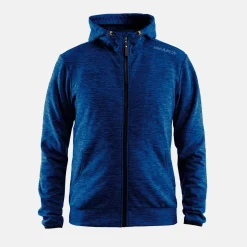 Craft Sportswear Hoodies & Sweatshirts^Leisure Full Zip Hood M Deep Melange