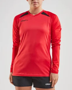 Craft Sportswear Padel|Teamwear^PRO Control Impact Ls Tee W Bright Red/Black