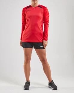 Craft Sportswear Padel|Teamwear^PRO Control Impact Ls Tee W Bright Red/Black