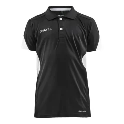 Craft Sportswear T-Shirt^PRO Control Impact Polo Jr Black/White