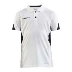 Craft Sportswear T-Shirt^PRO Control Impact Polo Jr White/Black