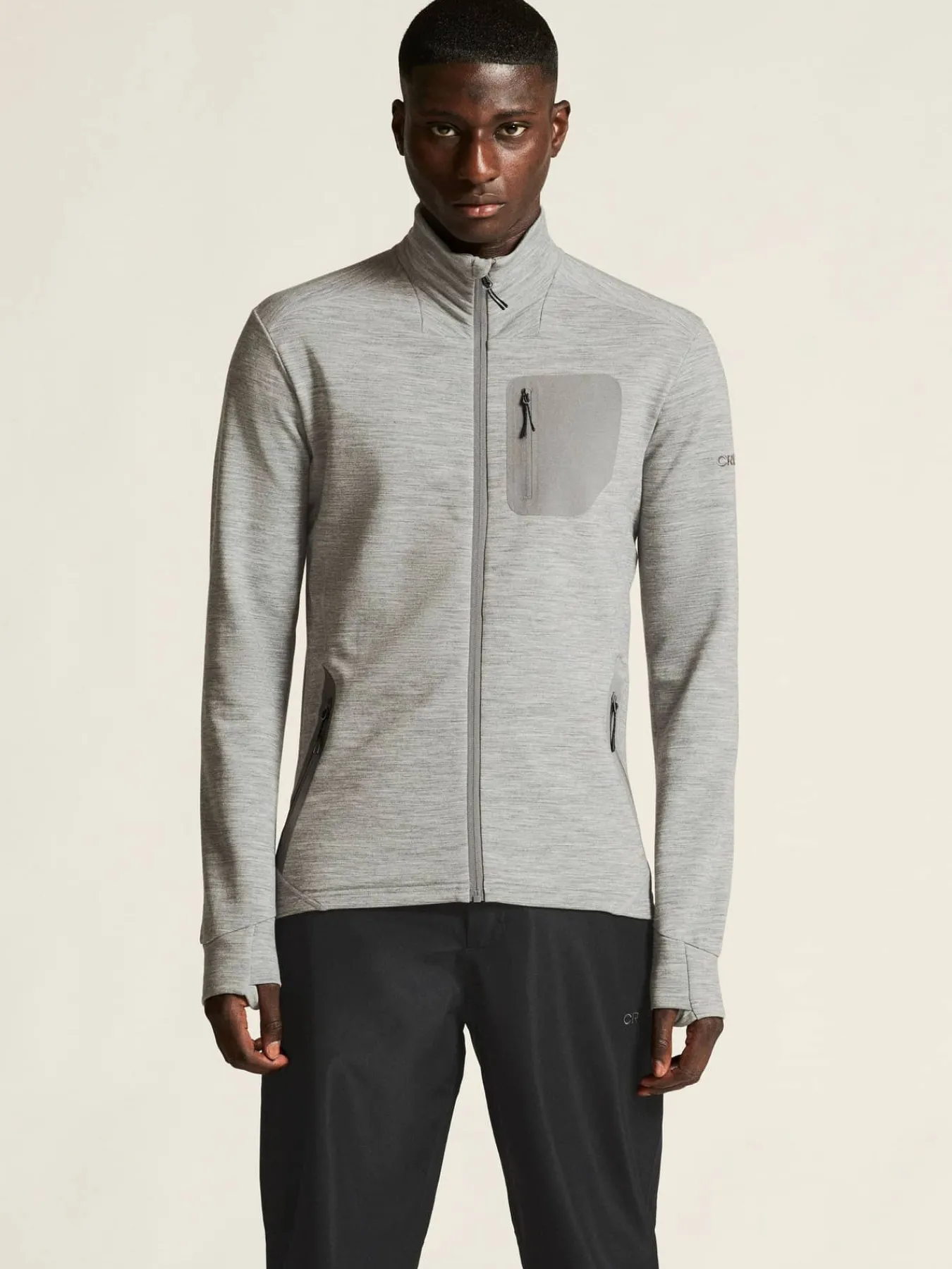 Craft Sportswear Mellanlager & Fleece|Mellanlager^PRO Explore Wool Midlayer M Grey Melange