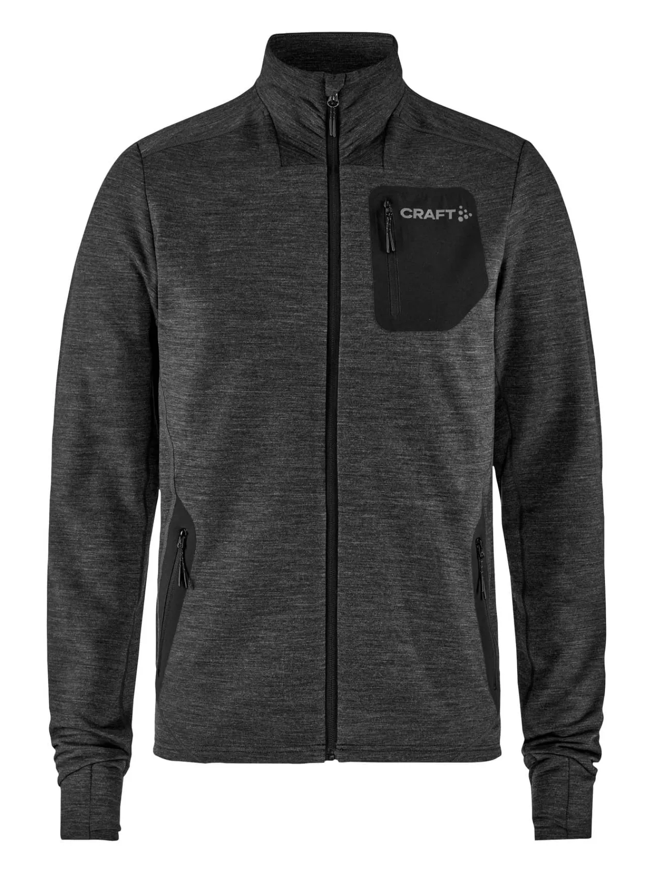 Craft Sportswear Mellanlager & Fleece|Mellanlager^PRO Explore Wool Midlayer M Black Melange
