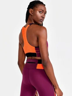 Craft Sportswear Linnen|Träning^PRO HiT Blocked Sport Top W Burgundy-Bleikur