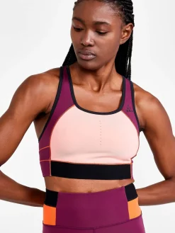 Craft Sportswear Linnen|Träning^PRO HiT Blocked Sport Top W Burgundy-Bleikur