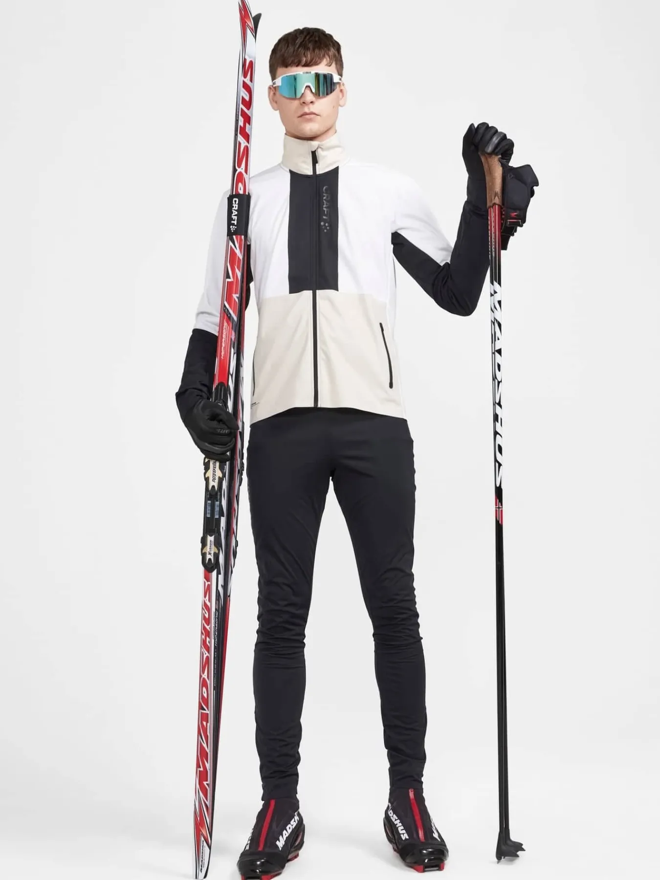 Craft Sportswear Jackor & Västar|Längdskidor^PRO Nordic Race Jacket M Ecru-Black