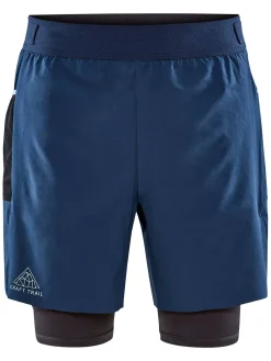 Craft Sportswear Shorts^PRO Trail 2in1 Shorts M Tide-Slate