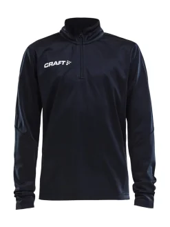 Craft Sportswear T-Shirt^Progress Halfzip Ls Tee Jr Black