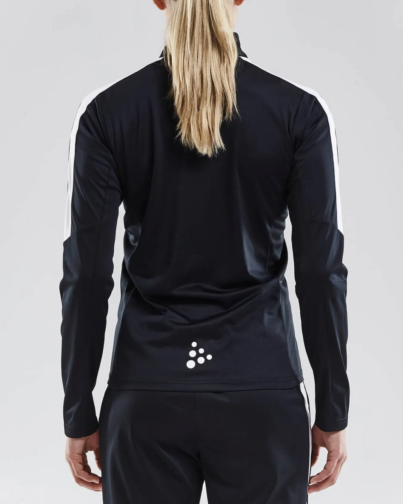 Craft Sportswear Teamwear^Progress Halfzip Ls Tee W Black/White