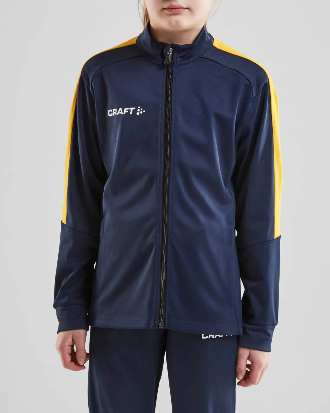 Craft Sportswear Jackor^Progress Jacket Jr Navy/Sweden Yellow