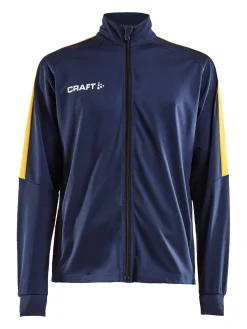 Craft Sportswear Teamwear^Progress Jacket M Navy/Sweden Yellow