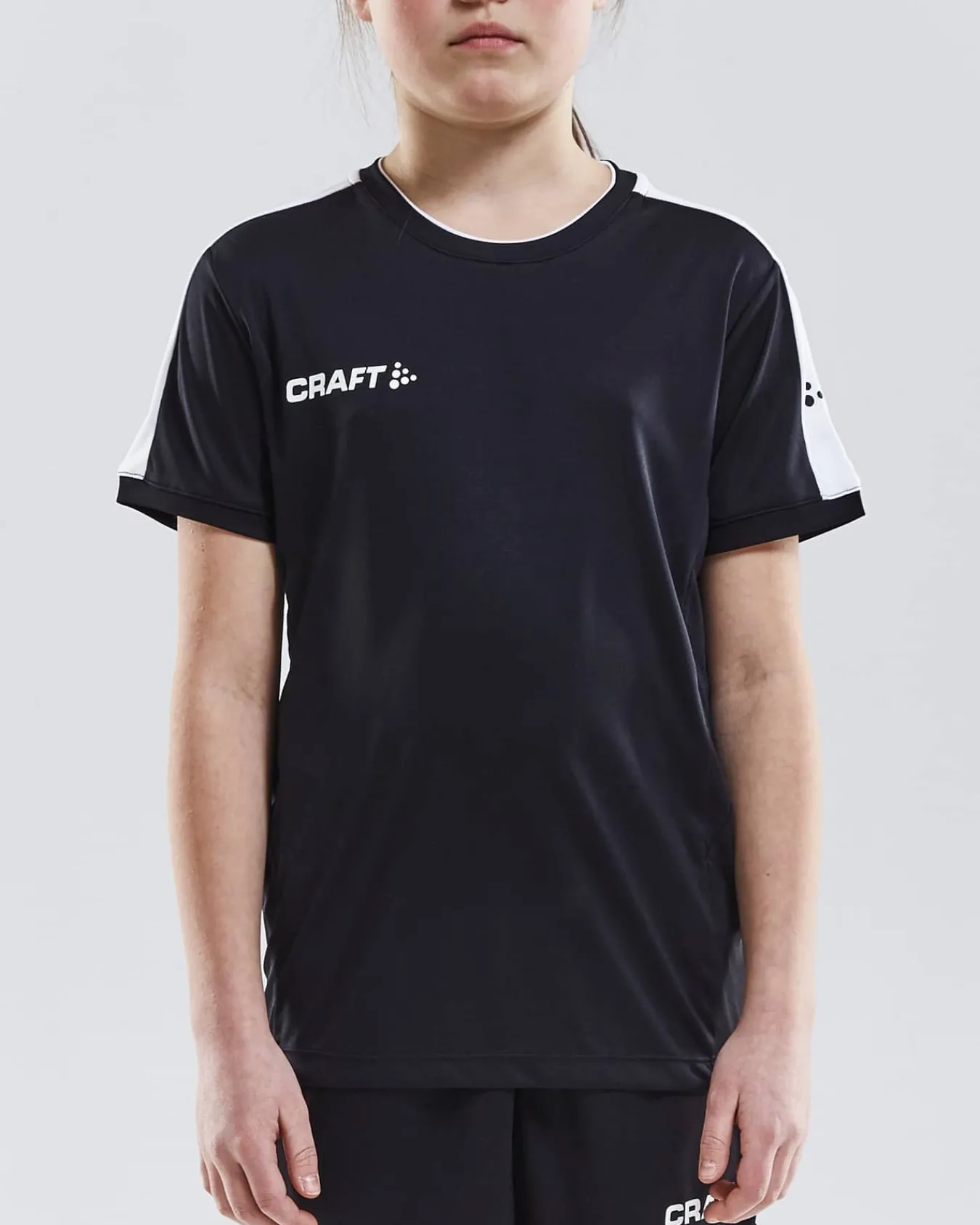 Craft Sportswear T-Shirt^Progress Practise Tee Jr Black/White