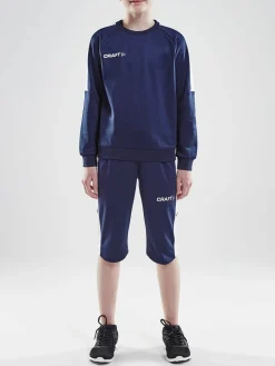 Craft Sportswear Sweatshirts & Hoodies^Progress R-Neck Sweater Jr Navy/White