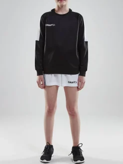 Craft Sportswear Sweatshirts & Hoodies^Progress R-Neck Sweater Jr Black/White